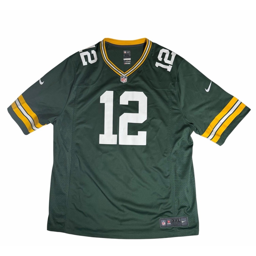 Nike Green Bay Packers Aaron Rodgers #12 On Field Jersey Men's 3XL NFL
